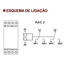 Interface a Rele 2 Spdt 220Vca RAC2 - comprar online