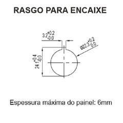 Botão Emergência Curto Ruptura Positiva c/ Trava 2NF Plaqueta MarGirius - Eletrotécnica Vera Cruz