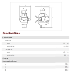 Conector Derivação Perfurante CDP 70 na internet