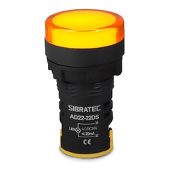 Sinaleiro Led 22mm 24Vca/Vcc Amarelo