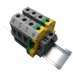 Bloco Conector Passagem Parafuso 16 mm² RST/Terra