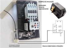 Partida Direta Monofásica 110V Rele 12.5-18A Comutador 2 Posições - Eletrotécnica Vera Cruz