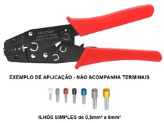 Alicate Crimpar Terminais Ilhós 0,50~6 mm² HS-05WF na internet