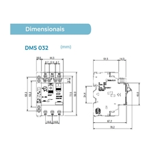 Disjuntor Motor DMS-32H Ajuste 2,5-4A - comprar online