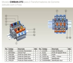 Bloco Aferição 3TCs-3 Fios CWBAN-3TC - Eletrotécnica Vera Cruz