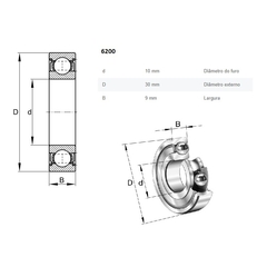 Rolamento de Esferas 6200-ZZ-C3 - comprar online