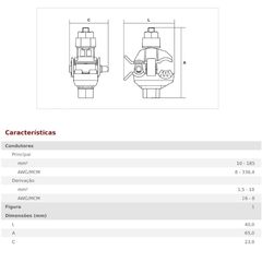Conector Derivação Perfurante CDP 150-10 - comprar online