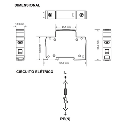 DPS Classe I/II 12,5/60kA 275Vca Fase - loja online