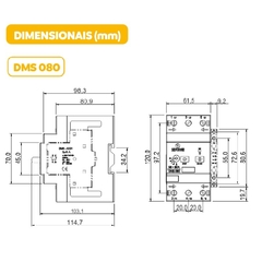 Disjuntor Motor DMS-80H Ajuste 25-40A na internet