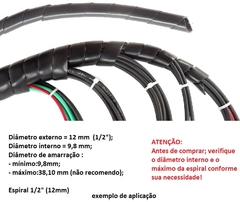 Organizador Tubo Espiral 12mm X 20metros - loja online