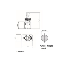 Interruptor Alavanca Plástica Unipolar CS-301D Preto na internet