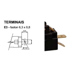 Fim de Curso MG2604 Haste Longa c/ Rolete Terminais E3-Faston - comprar online