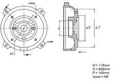 Imagem do Flange p/ Motor Hércules Carcaça 90 C-140