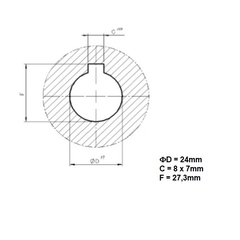 Polia Ferro Fundido 2 Canais Tipo A 100mm Furo 24mm na internet