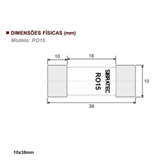 Fusível Cartucho Porcelana 10x38 mm 16A GPV Solar 1000Vcc 10 Peças na internet