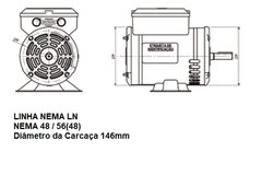 Tampa Dianteira Eberle Nema 48/56(48) LN 3D11509K - loja online