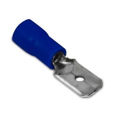 Terminal Pre Isolado Macho 6,3mm 1,50-2,50 mm² Azul 100 peças