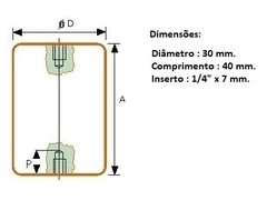 Isolador Paralelo Premix 30x40x1/4 - comprar online