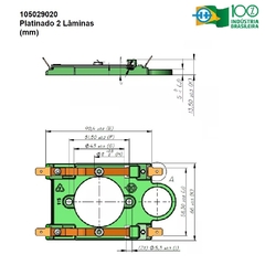 Imagem do Platinado Hércules 2 Lâminas 180g Nema 56