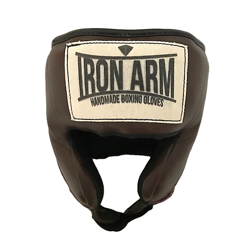 Capacete Iron Arm Pro Brown Couro Legítimo