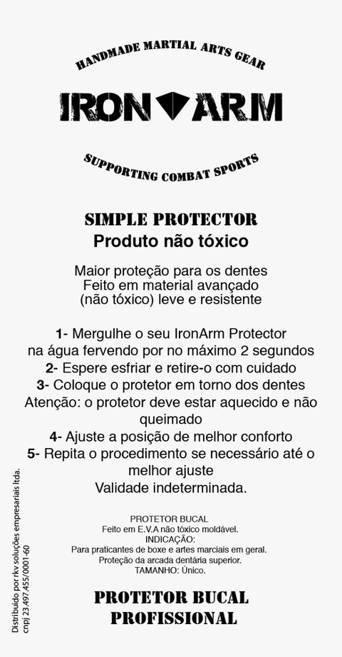 Protetor Bucal Preto Simples com estojo na internet