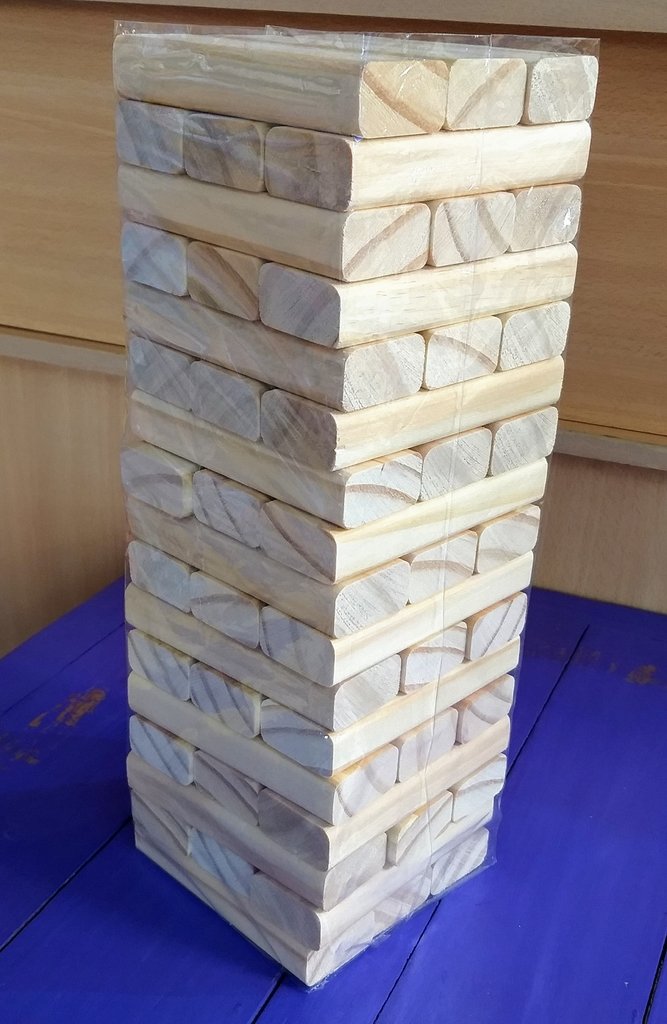 Jenga gigante de madera