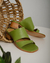 Sandalias de cuero premium Art G353 Verde stock - Comfort Gallery