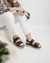 Sandalias medianas de cuero con camara de airte Art K4120 Negro Modelo - Comfort Gallery