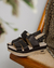 Sandalias medianas de cuero con camara de airte Art K4120 Negro stock - Comfort Gallery
