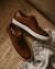 Zapatillas de cuero masculinas Art G174 marron stock - Comfort Gallery