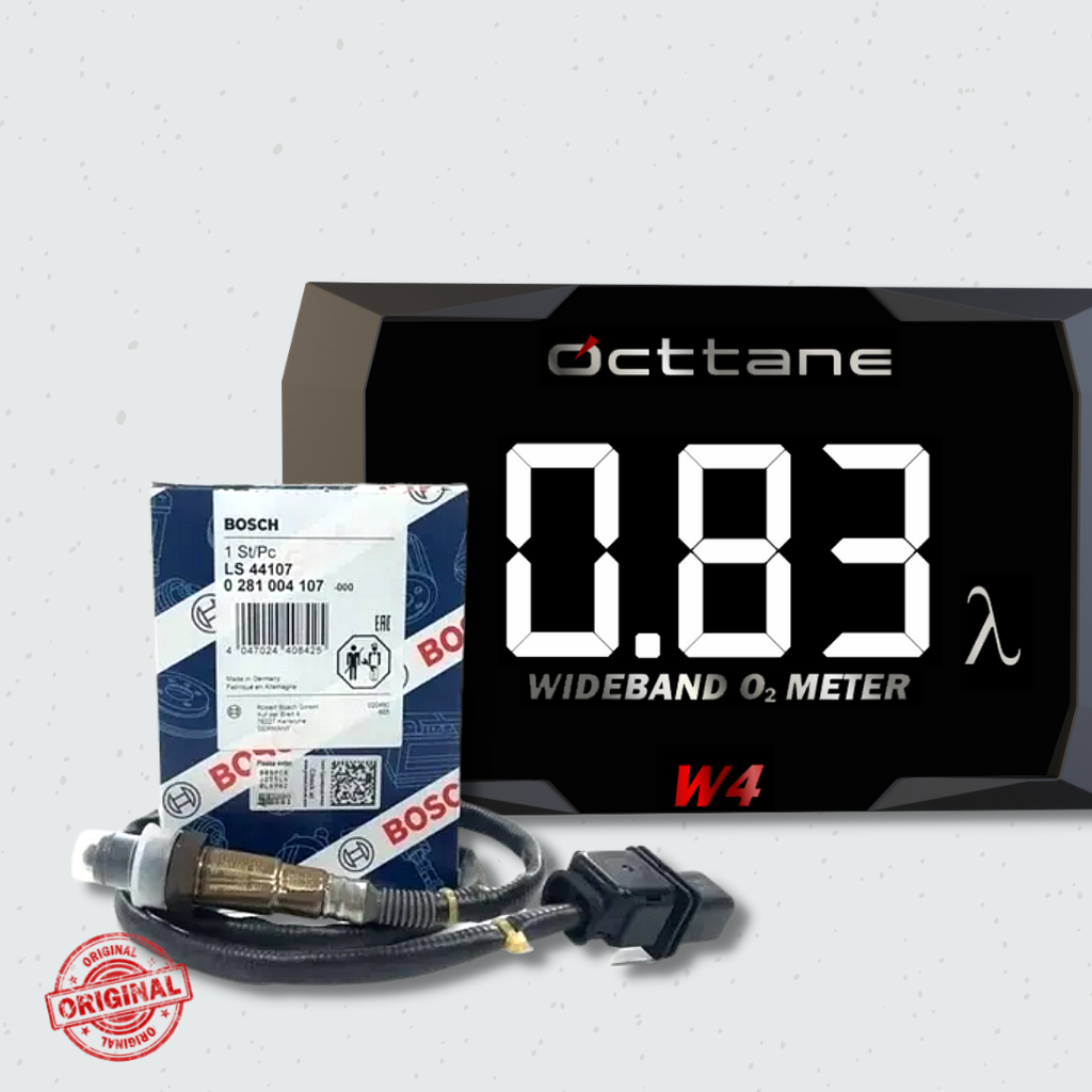 Kit wideband Octtane W4 com Sonda 4.9 e Chicote de 2 metros