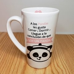 Taza Panda "comer y dormir" - comprar online