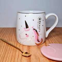 Taza importada oro Unicornio - comprar online