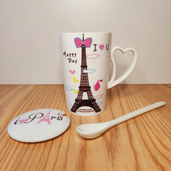 Taza /azucarera i love Paris - comprar online