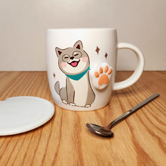 Taza / azucarera Gatito "huellita" - comprar online