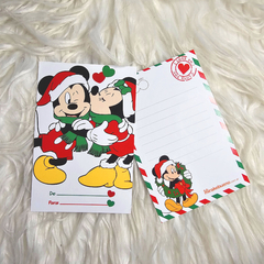 Tarjeta navidad Mickey y Minnie