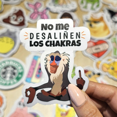 Sticker No me desaliñen...