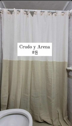 Cortina de baño Combinadas 180x200 cm OJAL - tienda online