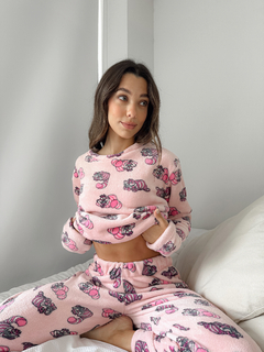 SET PIJAMA PINK CAT (REMERA + PANT)