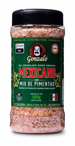Sal Granulado Mexicano com Mix de Pimentas 500g