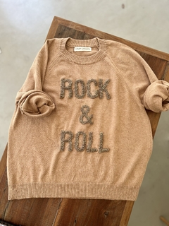 Sweater Rock and Roll tostado - comprar online