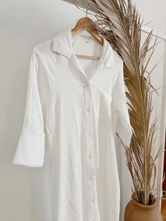 vestido camisero -blanco - comprar online