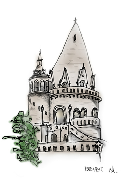 BUDAPEST ilustracion cupula
