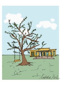ilustracion casa de campo