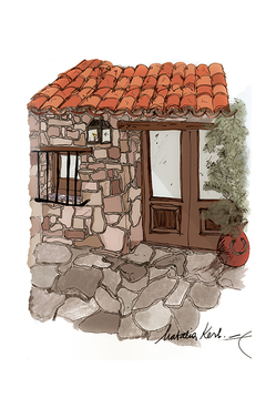 casa portuguesa ilustracion