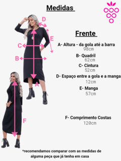 vestido manga longa preto mullet 