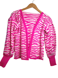 casaco tricot rosa