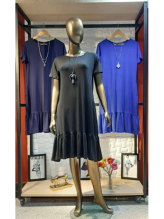 vestido midi preto 