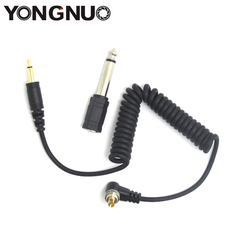 Cable Yongnuo PC Sync - Plug 3.5 mm + Adap. 6.5 mm