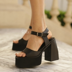 SANDALIA ALTA BASE EVA Y TACO MADERA - comprar online